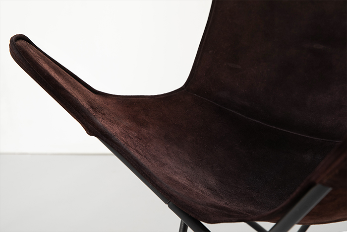 Butterfly Chair wildleder MidCentury