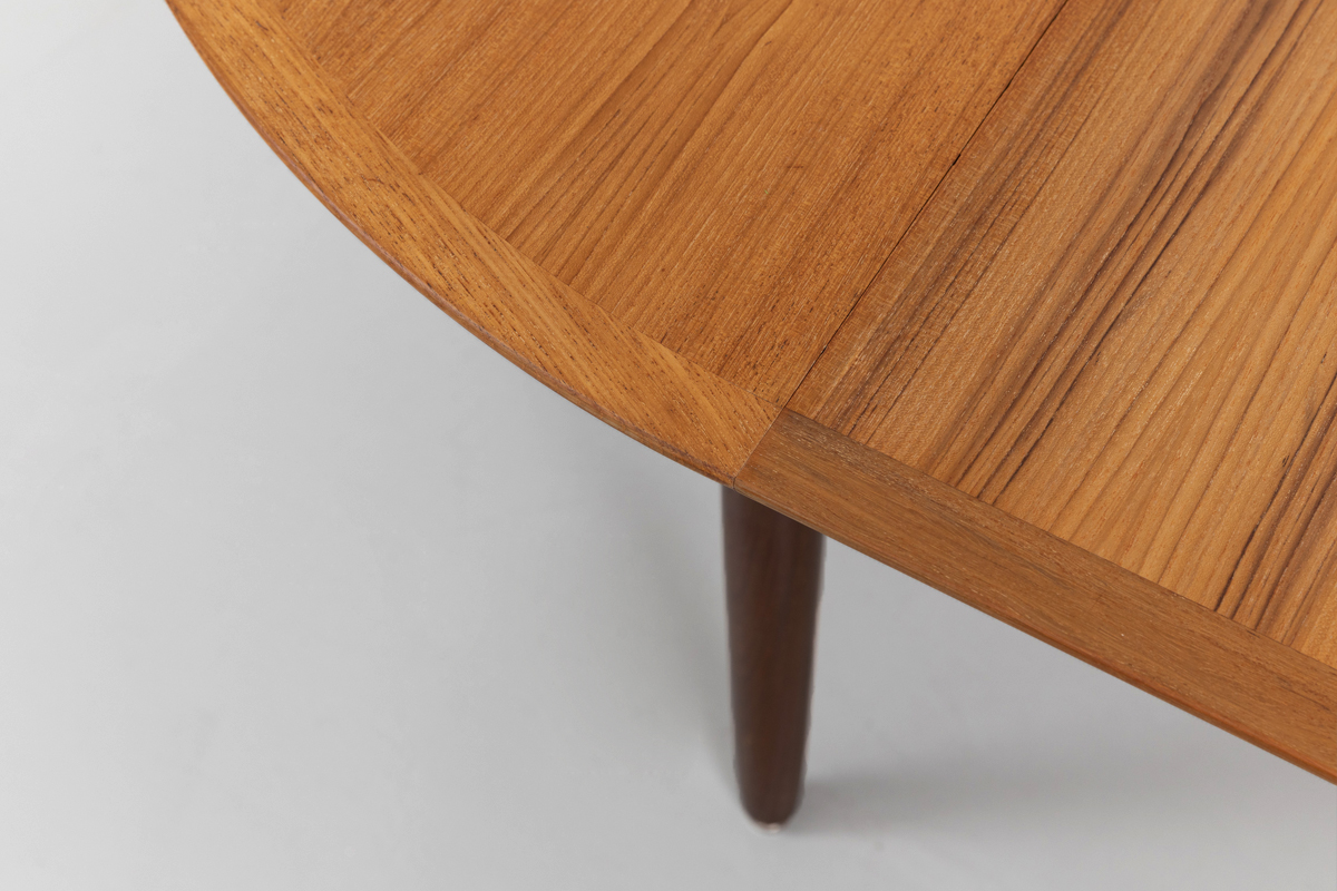 MidCentury Esszimmertisch Lübke maserung