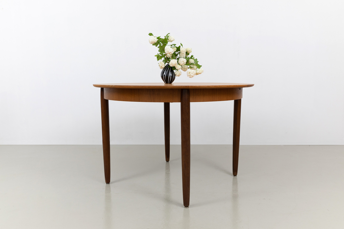 MidCentury Esstisch Lübke rund