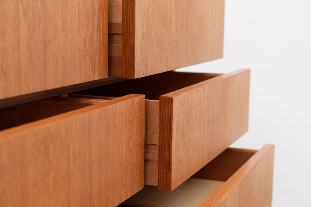 Mustering Stauraum Schubladen MidCentury