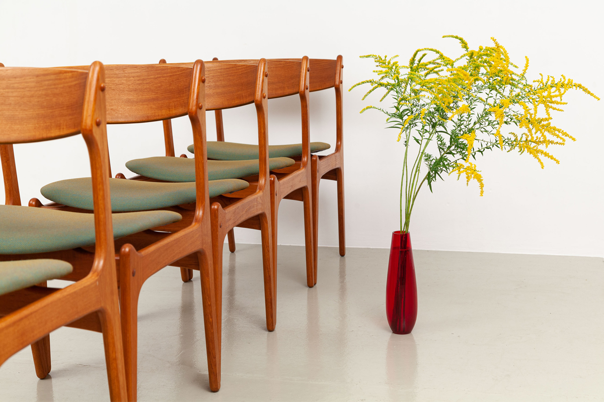 Erik Buch Esszimmerstühle Teak