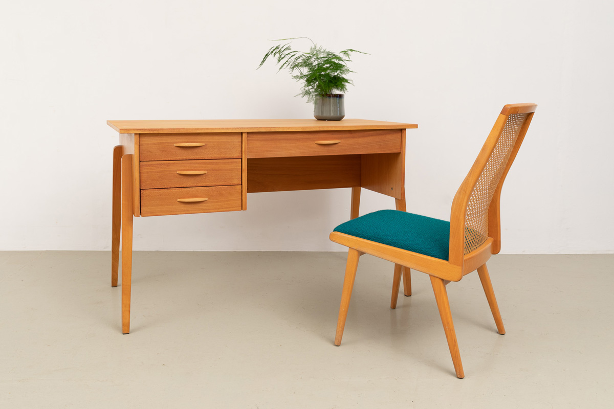 Schreibtisch 60er Esche Designklassiker