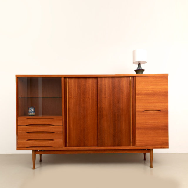 Mid-Century Teak Highboard