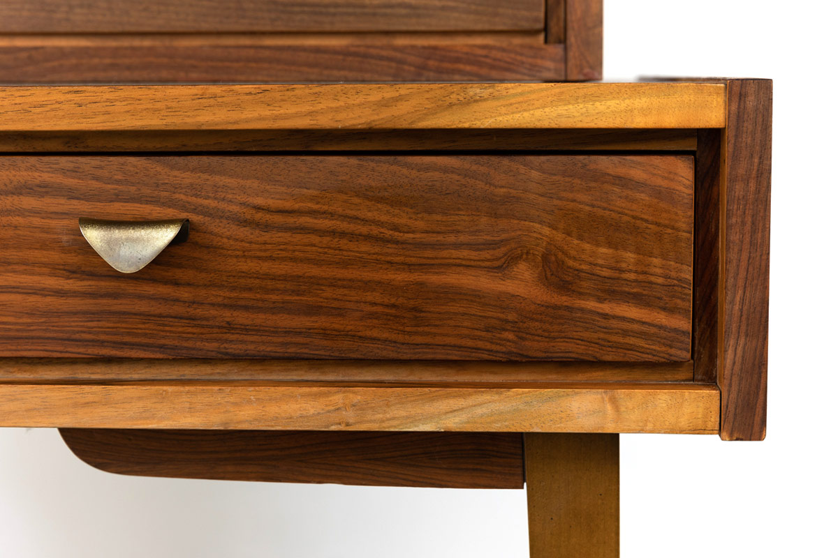 Messinggriff Sekretär 50er midcentury