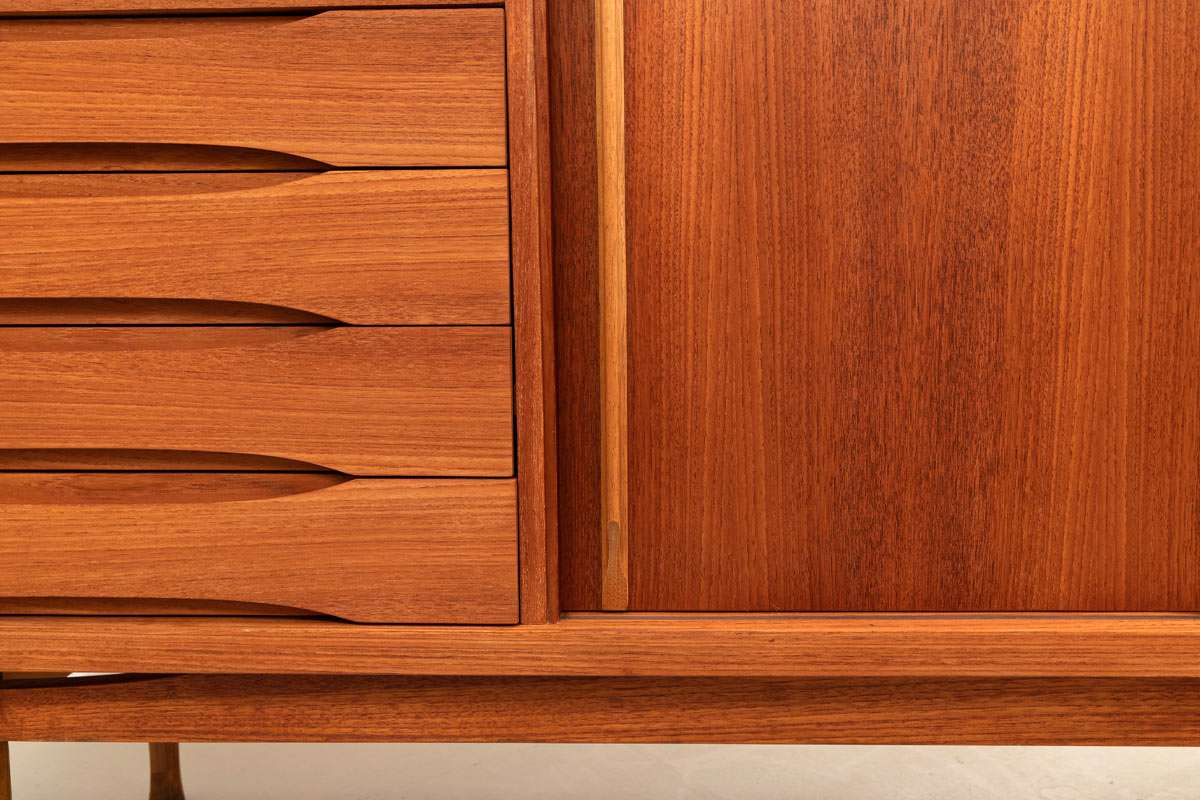 Furniture Teak Highboard Hvidt