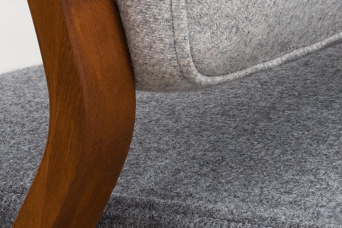 Möbelwolle Daybed Nussbaum Midcentury