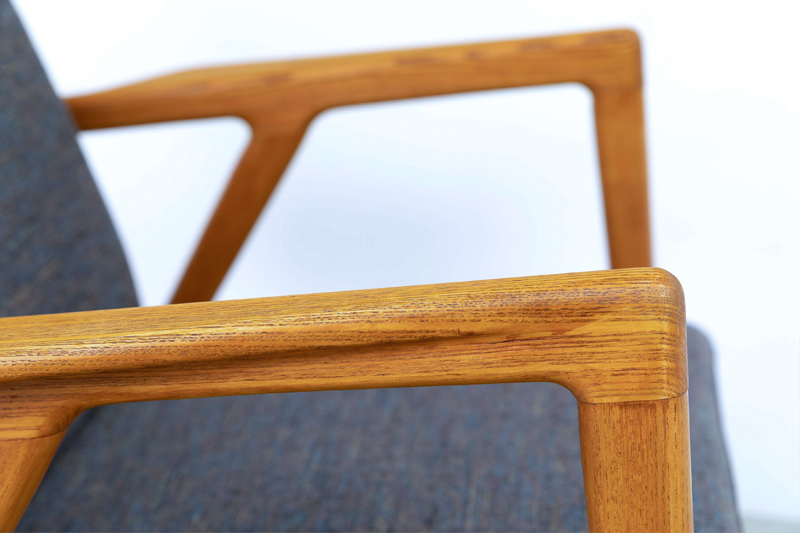 Sessel eiche Vollholz midcentury