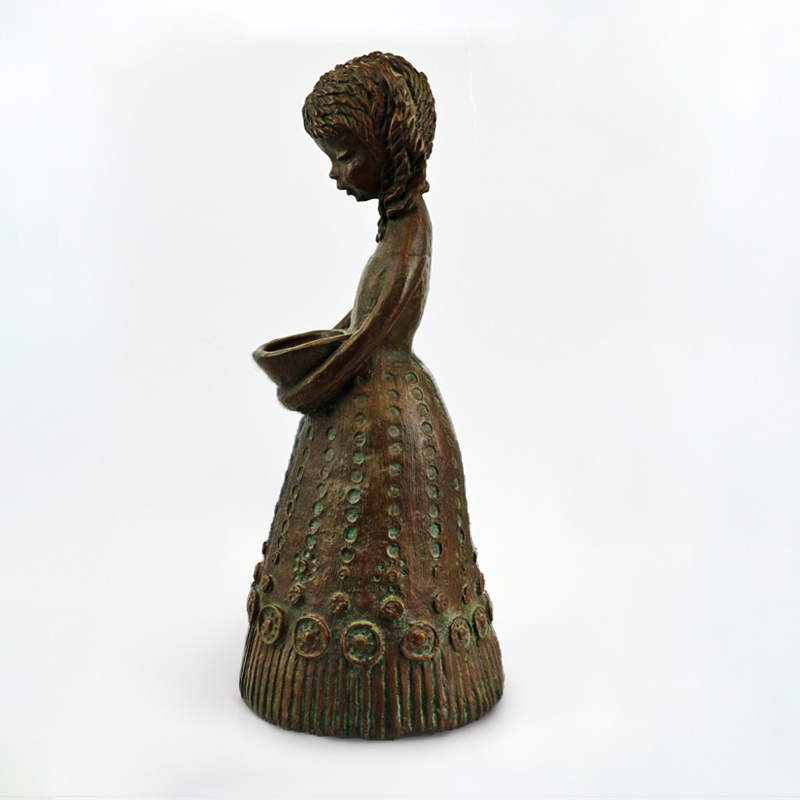 Maedchenfigur Achatit Naturstein 60er