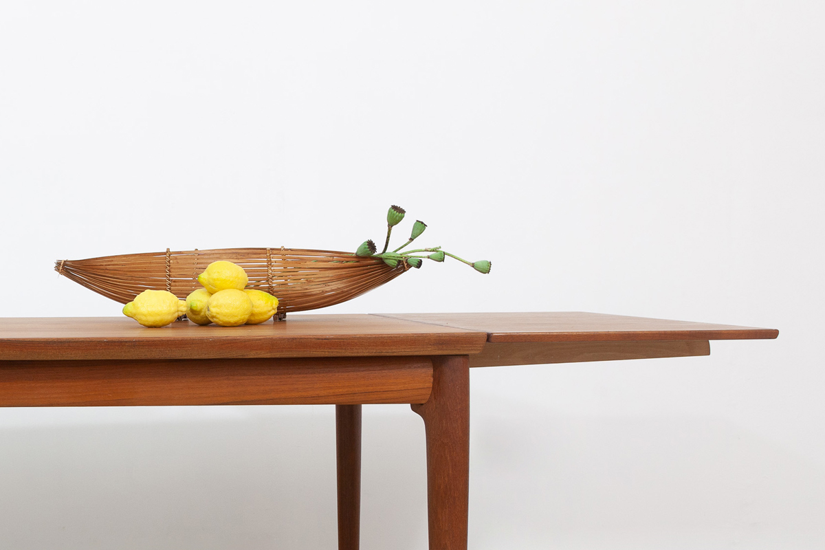 Esszimmertisch teakholz ausziehbar Midcentury