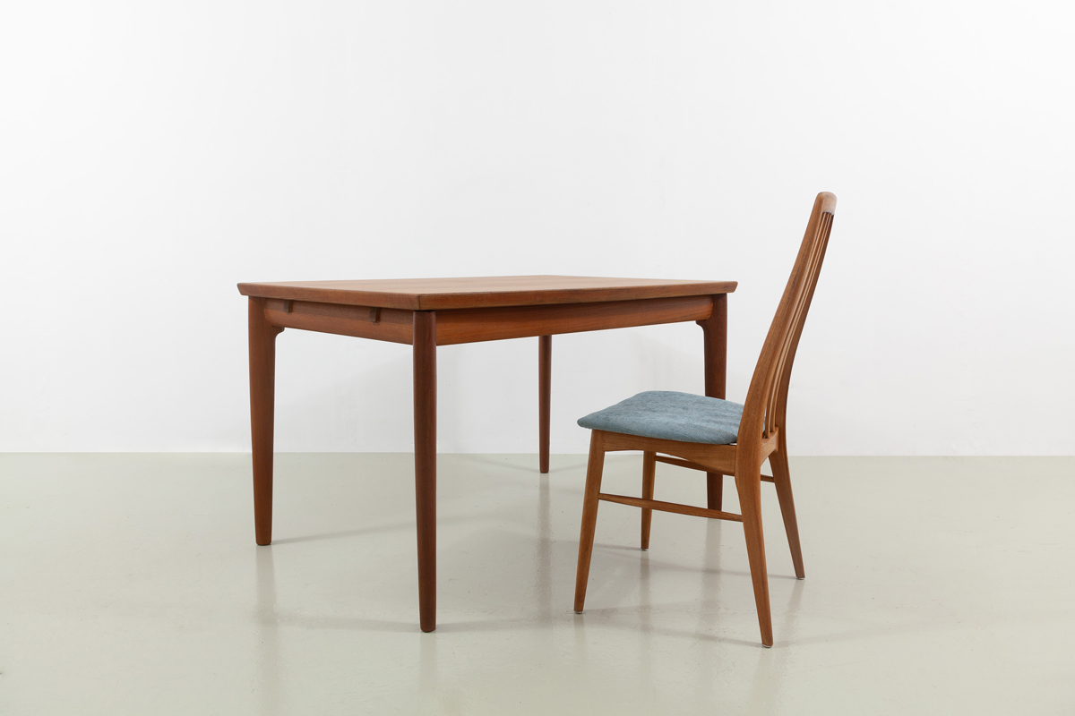 Teaktisch Esszimmer erweiterbar