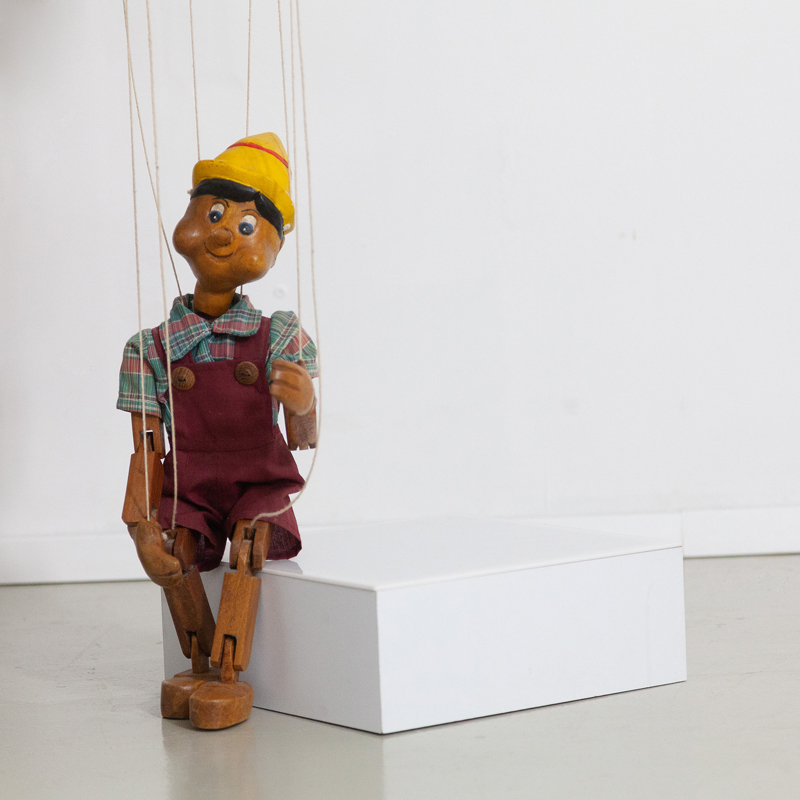 Holzfigur Pinocchio Marionettenfigur